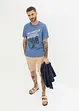 T-Shirt aus Bio-Baumwolle mit Motorrad-Druck, John Baner JEANSWEAR