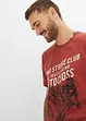 T-Shirt aus Bio-Baumwolle mit Motorrad-Druck, John Baner JEANSWEAR