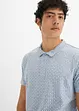 Poloshirt, Kurzarm aus Bio Baumwolle mit Minimaldruck, bpc bonprix collection