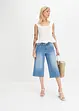 Wide Leg Jeans, Mid Waist, Capri, John Baner JEANSWEAR