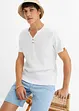 Henley-Rippshirt aus Bio Baumwolle, Kurzarm, John Baner JEANSWEAR