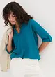 Leinen-Bluse, 3/4-Arm, bonprix