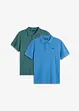 Poloshirt (2er Pack) aus reiner Bio-Baumwolle, bonprix