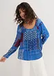 Blouse-tunique froissée à manches longues, bonprix