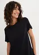 T-shirt long en viscose avec base arrondie, bonprix