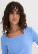 Langarmshirt mit Karree-Ausschnitt (2er Pack), bonprix
