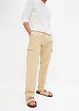 Pantalon cargo en lin majoritaire Regular Fit, Straight, bpc selection