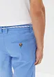 Chino-Bermuda mit Leinen und Bindeband, Regular Fit, bonprix