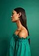 Off-Shoulder-Kleid aus reiner Baumwolle, bonprix