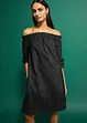 Robe col Bardot 100% coton, bonprix