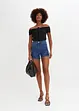 High-Waist-Shorts mit Stickerei, BODYFLIRT boutique