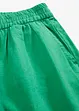 Short en lin mélangé avec taille élastiquée, bonprix