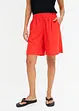 Short en lin mélangé avec taille élastiquée, bonprix