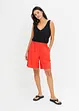 Short en lin mélangé avec taille élastiquée, bonprix
