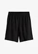 Short en lin mélangé avec taille élastiquée, bonprix