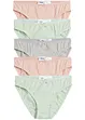 Mädchen Slip mit Bio-Baumwolle (5er Pack), bonprix