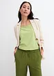 Pantalon ample à taille élastiquée en viscose mélangée, bonprix