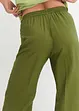 Pantalon ample à taille élastiquée en viscose mélangée, bonprix