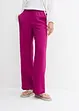 Pantalon ample à taille élastiquée en viscose mélangée, bonprix