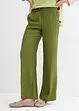 Pantalon ample à taille élastiquée en viscose mélangée, bonprix