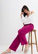 Pantalon ample à taille élastiquée en viscose mélangée, bonprix