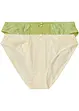 Lot de 2 slips ornés de dentelle, bonprix