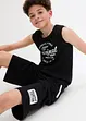 Jungen Tanktop und Sweatbermuda (2-tlg.Set), bpc bonprix collection