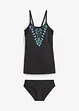 Long Tankini (2-tlg.Set) aus recyceltem Polyamid, bpc bonprix collection