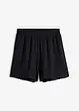 Shorts mit hohem Bund aus Strukturjersey, bonprix