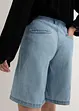 Wide Leg Jeans, Mid Waist, Bermuda mit Leinen, John Baner JEANSWEAR