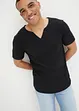 Rippshirt aus Bio-Baumwolle, Kurzarm, John Baner JEANSWEAR