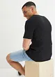 Rippshirt aus Bio-Baumwolle, Kurzarm, John Baner JEANSWEAR