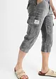 3/4-Jeans mit Cargotaschen, Loose Fit, John Baner JEANSWEAR