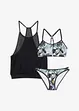 Tankini und Oberteil (3-tlg.Set), bonprix