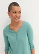 Shirt mit Knopfleiste aus reiner Bio-Baumwolle, bonprix