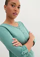 Shirt mit Knopfleiste aus reiner Bio-Baumwolle, bonprix