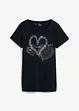 Shirt mit Herzdruck aus Bio-Baumwolle, bonprix