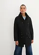 Baumwoll-Kurzparka mit Stehkragen, talliert, bonprix