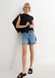 Wide Leg Jeans, Mid Waist, Shorts, Bio-Baumwolle, John Baner JEANSWEAR