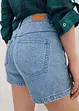 Jeansshorts, Mid Waist, gestreift, John Baner JEANSWEAR