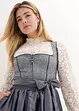 Dirndl mit Jacquard und Schürze (2-tlg. Set), bonprix