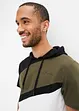 Kapuzensweatshirt mit recyceltem Polyester, Kurzarm, bonprix