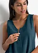 Top mit Zipper aus nachhaltige Viskose, bonprix