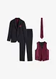 Costume de marié Slim (ens. 5 pces) avec gilet et cravate, bonprix