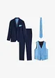 Costume de marié Slim (ens. 5 pces) avec gilet et cravate, bonprix