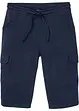 Long-Sweat-Cargobermuda aus reiner Baumwolle, Regular Fit, bonprix