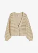 Ajour-Strickjacke aus reiner Baumwolle, bonprix