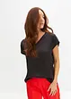 Shirt mit Satineinsatz, bonprix