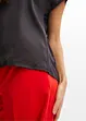 Shirt mit Satineinsatz, bonprix
