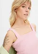 Lot de 2 tops en coton côtelé, bonprix